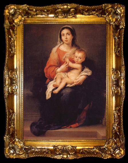 framed  Bartolome Esteban Murillo The Virgin and Child, ta009-2